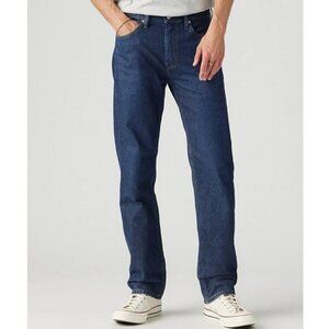 NEW Levis 505 Mens W30 L29 Regular Fit Jeans Dark Classic Straight Leg Denim
